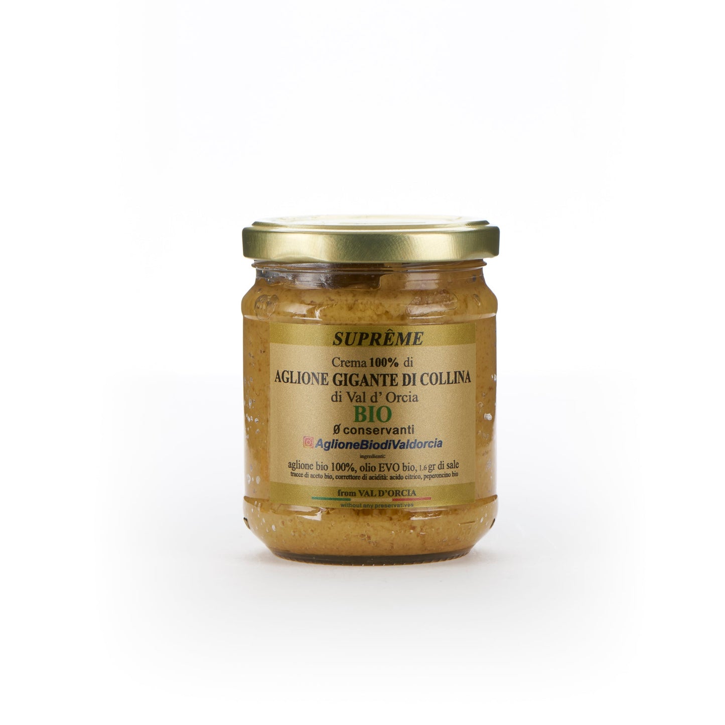 Crema Supreme di Aglione bio di Val d'Orcia in Olio Evo Bio