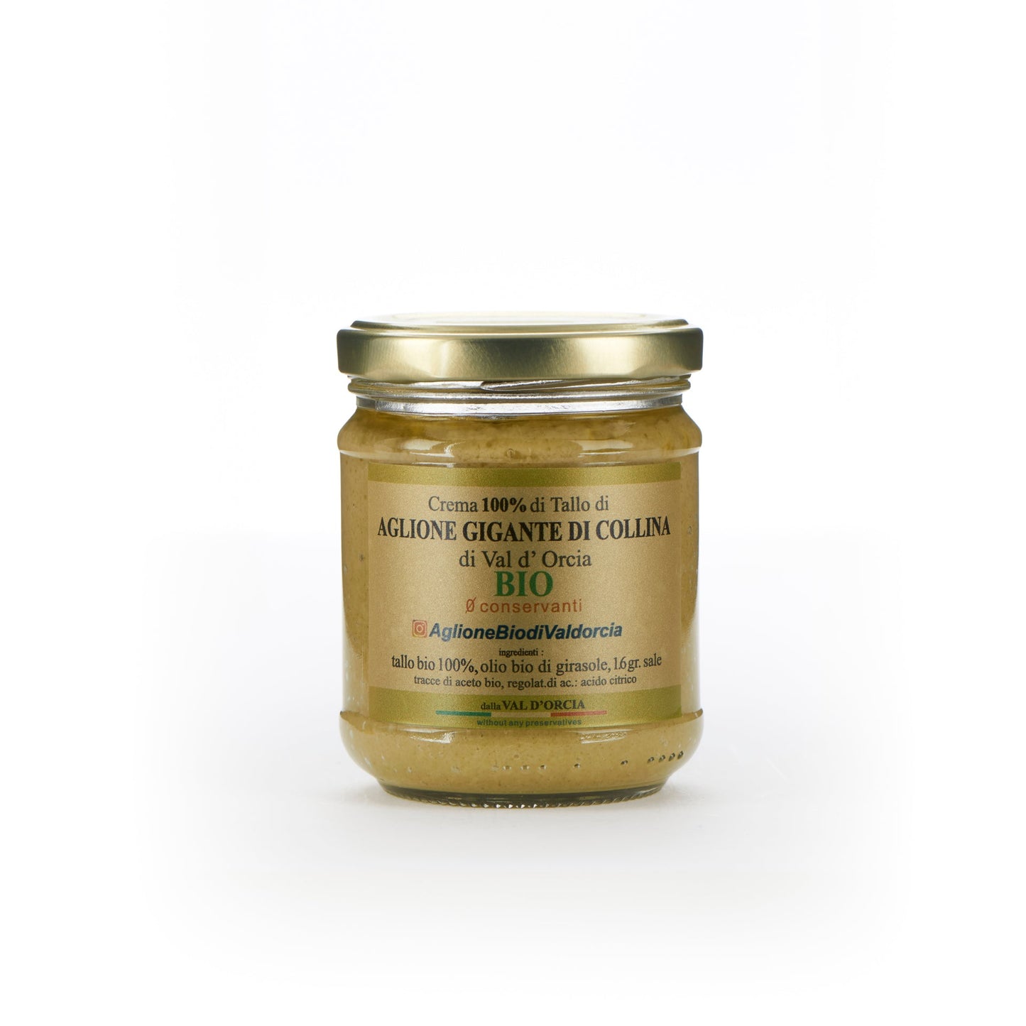 Crema Integrale di Tallo di Aglione Bio di Val d'Orcia in Olio EVO Bio